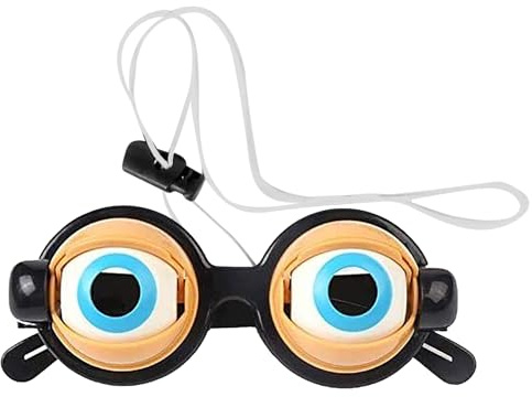 Senermter Funny Eyes Brille | Lustige Kostüm Augen Brille Streich,Gag Accessoire Kostümzubehör für Halloween Partys Themenfeste Cosplay Fotografie Geburtstag