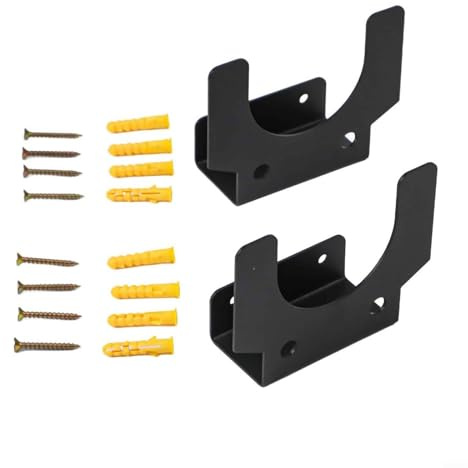 2pcs Metal Angle Grinder Holders Space Saving Wall Bracket for Grinders (A)