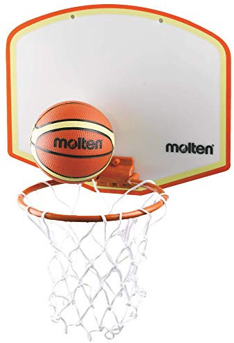 Molten Minibasketball-Set, Klebehalterung Basketballset, Mehrfarbig, 280 x 155 mm