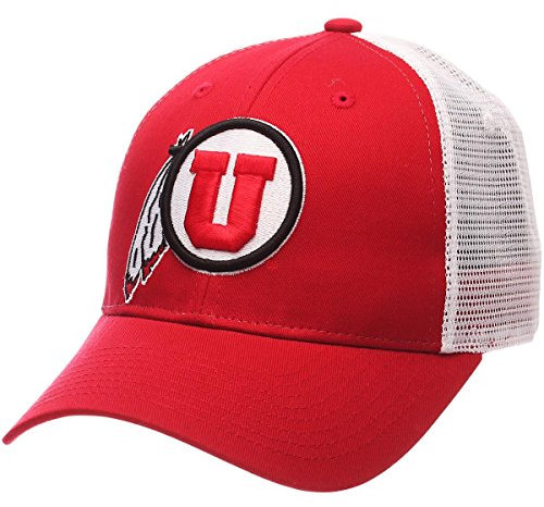 Zephyr Men's Standard Adjustable Snapback Hat Big Rig, Utah Utes Red
