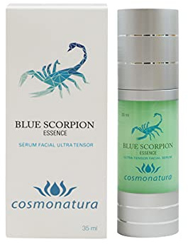 Blue Scorpion Essence Ultra-Tensor Gesichtsserum mit Sofortigem Lifting-Effekt – Hilft Falten und Mimiklinien Sichtbar zu Glätten – Mit Aloe Vera, Kollagen sowie Vitaminen A, C, E und B – 35 ml