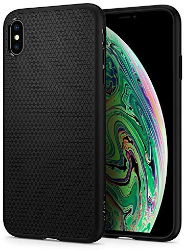 Spigen Funda Liquid Air Compatible con iPhone XS MAX - Negro