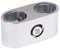 SHANOER Double Hole Tube Clamp Pipe Aluminium Alloy Display Fittings Drying Rack 2 Port Connector 67x25mm