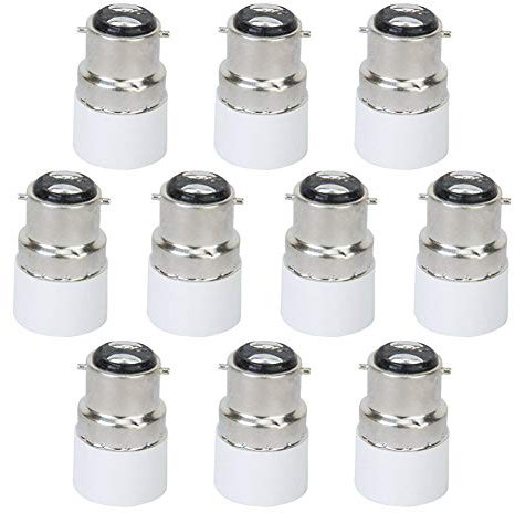 NiceButy 10pcs Adaptateur Ampoule B22 à LED E14 vis Holder Lampe Convertisseur Connecteur B22 à E14 Douille de Lampe Beau et Pratique