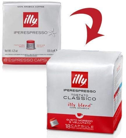 108 capsules café Illy hyperespresso Tostat classique Ex torréfaction moyenne