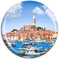 Weekino Altstadt von Rovinj Kroatien Kühlschrankmagnet 3D Kristallglas Tourist City Travel Souvenir Collection Geschenk Starke Kühlschrank Aufkleber