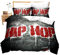Loussiesd Straße Graffiti Bettwäsche Set 155x220cm + 80x80cm Einzelbett Hiphop Stil Bunt Art Design Bettbezug Persönlichkeit Betten Set mit Kissenbezug,Reißverschluss