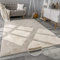 Paco Home Teppich Wohnzimmer Kunstfell weich waschbar modern elegant pflegeleicht Felloptik Uni Seidenglanz flauschig Kurzflor, Grösse:80x150 cm, Farbe:Creme