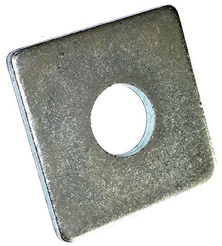 DIN 436 Vierkantscheibe mit Bohrung 24 M22 Stahl galvanisch verzinkt Stückzahl 10 eckige Unterlegscheiben für Holzkonstruktionen