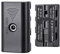 Fomito NP-F Attrappe Akku mit DC 7,4 V Stromkabel für NP-F970 F750 F550 zu Kamera Monitor Neewer F100 FEELWORLD FW568, LED-Videoleuchte CN160 CN216 YN300 II YN-600 W260