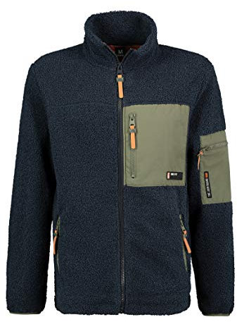 Sublevel Herren Übergangsjacken Fleece blau S