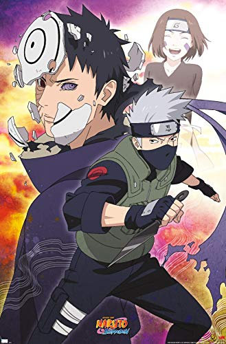 Trends International Naruto Shippuden – Kakashi Wandposter, 56,8 x 86,4 cm, ungerahmt