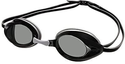 Amazon Basics Gafas de natación unisex para adultos, Talla única, color plateado