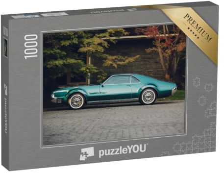 puzzleYOU: Puzzle 1000 Teile „Klassisches amerikanisches Auto parkt“ – aus der Puzzle-Kollektion Autos