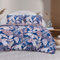 Sleepdown Bettwäsche-Set mit tropischen Palmen, Blumenmuster, wendbar, weich, pflegeleicht, mit Kissenbezügen, 230 x 220 cm