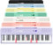 The ONE Smart Keyboard COLOR 61 tasti e-iano, tastiera portatile per principianti, 256 toni sonori, 64 polifonia, luci LED integrate e app gratuite (bianco)