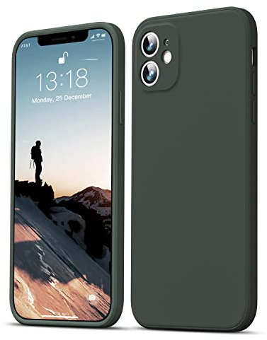 GOODVISH Compatible with iPhone 11 6.1 inch | Ultra Slim Liquid Silicone Case | Upgraded Camera and Screen Protection | 360 ° Full Covered Shockproof Cover (Army Green)