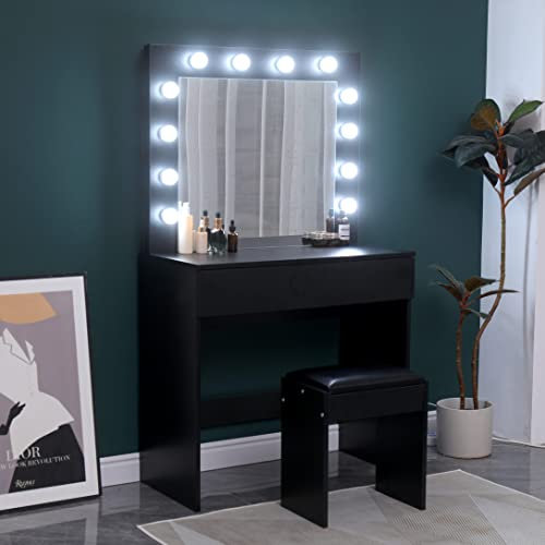 AVC Designs Dressing Table (Black)