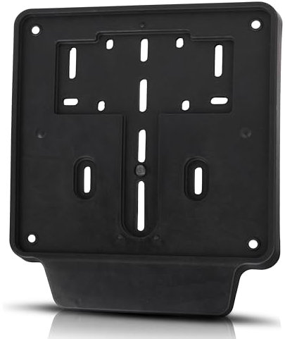 Portatarga moto universale GAMBC® in Plastica ad Alta Resistenza - Porta Targa Moto 125 - Porta targa moto posteriore con bandella per adesivi e/o catarifrangente - Cornice Targa moto - Accessori Moto