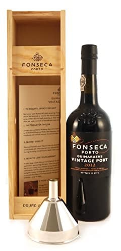 Fonseca Guimaraens Vintage Port 2012 with Port Funnel in a wooden box, 1 x 750ml