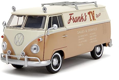 Jada Transformers Rise of The Beast 1:24 Volkswagen Bus Wheeljack w/Robot On Chassis Die-Cast Car, Toys for Kids and Adults