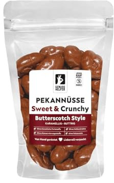 Bremer Gewürzhandel Pekannüsse Butterscotch, Pekannüsse in Vollmilch-Schokolade mit Butterscotcharoma, 150g