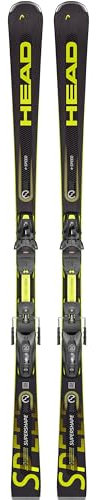 HEAD Damen, Herren Carving Ski Supershape e-Speed+Prot PR13GW 23/24 Black-Yellow 177