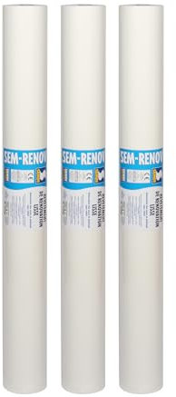 Semin Revêtement Lisse de Rénovation Sem Renov ECO - à Peindre - 150 gr - rouleau 25 x 1 m (lot de 3)