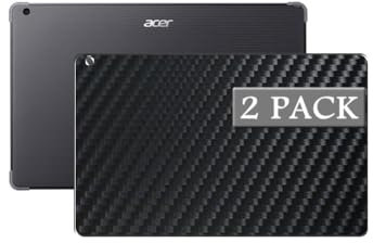 Vaxson 2-Pack Pellicola Protettiva Posteriore, compatibile con Acer Chromebook Enterprise Tab 510 D652N D652NL 10.1, Nero Back Film Protector Skin
