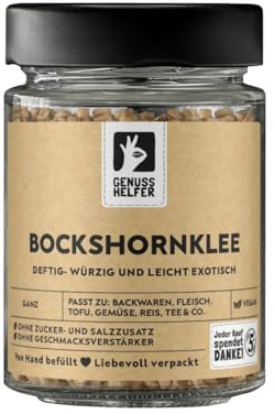 Bremer Gewürzhandel Bockshornklee, ganz, Bockshornkleesamen zum Backen, Kochen oder für Tee, 120g im Glas