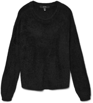 VERO MODA Damen Vmpuff Ls O-Neck Pullover Boo Vmpuff Ls O-Neck Pullover Boo (1er Pack)