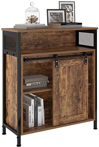 SDHYL Armario de Cocina Aparador Con Puerta Corredera - Almacenamiento Rústico Vintage para Salón y Buffet