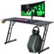 HENGMEI Gaming Tisch Gaming Schreibtisch Computertisch mit Getränkehalter, Kopfhörer Haken Z-Frame PC Schreibtisch Gaming Desk für zu Hause Büro Eckschreibtisch, 140 x 60 cm, Typ A