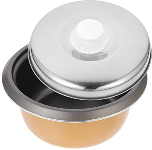 ANSNOW 1 Juego de Revestimiento para Olla Arrocera, Olla Arrocera con Aroma, Olla Interior de Acero Inoxidable, Ollas Antiadherentes para Caldera de Arroz, Olla para Sopa, Accesorio de Cocina, Sarté