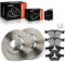 Frankberg 2x Bremsscheiben + 4x Bremsbeläge Vorderachse mit Bremsenschmiermittel Kompatibel mit 5er F10 518-523 09-16 5er F10 F18 518-523 09-16 5er Touring F11 518-523 09-17 Replace# 34116858047