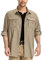 yeyity Herren Safari Hemd UPF50 UV Schutz Langarm Outdoor Hemd Casual Freizeithemden Schnelltrocknendes Funktionshemd für Wandern Angeln Reisen Trekking(Khaki,5052,S)