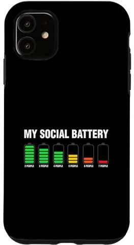 Hülle für iPhone 11 Meine soziale Batterie, soziale Verbindung