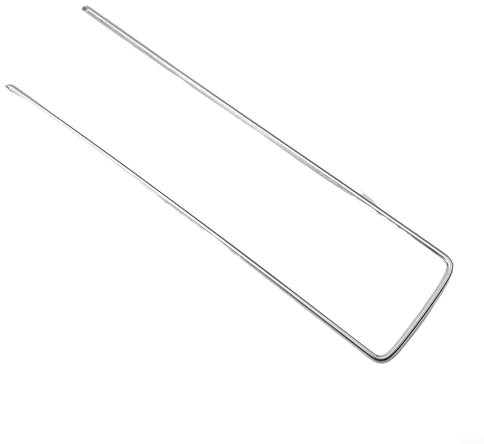 Clavos fiables en forma de U, acero galvanizado, 10/15/20 cm de longitud, juego de 10 piezas (15 cm)