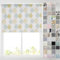Barnes Blinds - Blackout Pattern Roller Blinds for Windows, Custom Cut to Size - Thermal Fabric Durable Fittings Easy Fit (Green Motif 183cm)