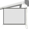 IMUNKT Manuell Beamer Leinwand Rollo-Leinwand, 40 Zoll, 50 Zoll, 60 Zoll, 16:9, 4:3, Einziehbare Projektionsleinwand, 4K HD Decke/Wandmontage Projektor Leinwand, Anti-Falten(16:9,50)