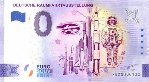 0 Euro Schein Deutsche Raumfahrtausstellung · Deutschland · Souvenir o Null € Souvenirschein