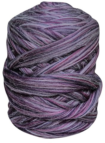 1m Filzwolle meliert Märchenwolle Merino Nassfilzen Trockenfilzen Spinnen Meterware