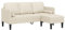vidaXL L-förmiges 3-Sitzer Sofa aus Leinenstoff, modernes Indoor Sofa mit abnehmbaren Kissen und robustem Buchenholzrahmen, stylische Sitzgelegenheit für Wohnzimmer, Bequeme Möbel