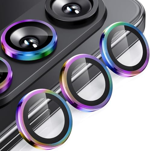 Jurqqer for Samsung Galaxy Z Fold 7 Camera Lens Protector – 9H Sapphire Glass & Aviation Aluminum Alloy, Anti-Scratch, Bubble-Free Installation, Ultra-Thin Case-Compatible Cover, Colorful