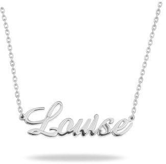 JWL Name Necklace Personalised for Women and Girls, 925 Sterling Silver Custom Pendant