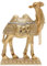 Tierstatue Tier 4 x 7,5 Zoll Harz Golden Exquisit Kleiner Kameltierstatuen für Home Office Tischdekoration