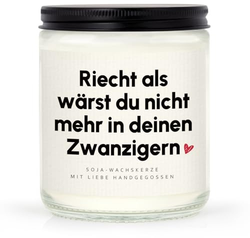 Craftique 30 Geburtstag Frauen, Soja-Wachskerze Kerze | Geschenk 30. Geburtstag Frau, Geschenk zum 30 Frau, Geburtstagsgeschenk für Frauen, Freundin, Schwester