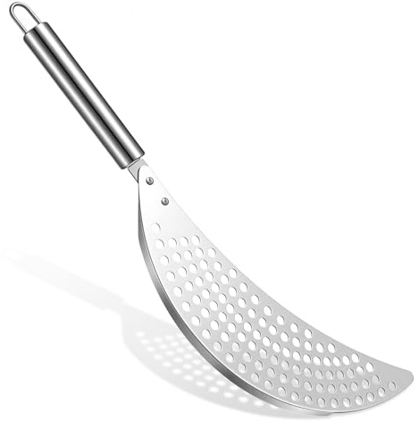 Guduling Pan Strainer,Pot Strainer Half Moon,Pots Strainers with Handle, for Universal Stovetop Drain Insert,Noodles, Fried Foods & Fruit, Fits Most Pots and Pans