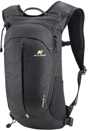 N NEVO RHINO Kleiner Wander- & Trekkingrucksack, 10 l, leichter Reiserucksack, Wanderrucksack, Tagesrucksack für Damen und Herren