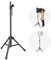 Neewer NW002-1 Wind Screen Bracket Stand with Aluminum Tube Non-slip Feet Adjustable Height 165.5 centimeters Stand Suitable for Supporting Acoustic Isolation Shield in Studio (Black)